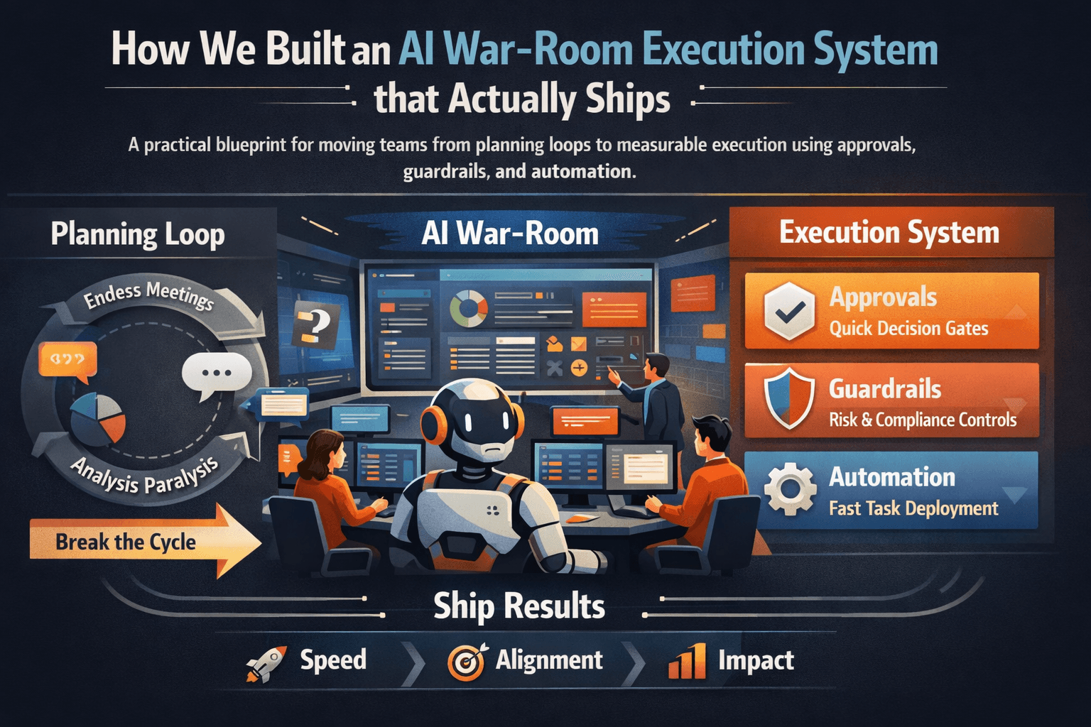 AI war-room execution dashboard