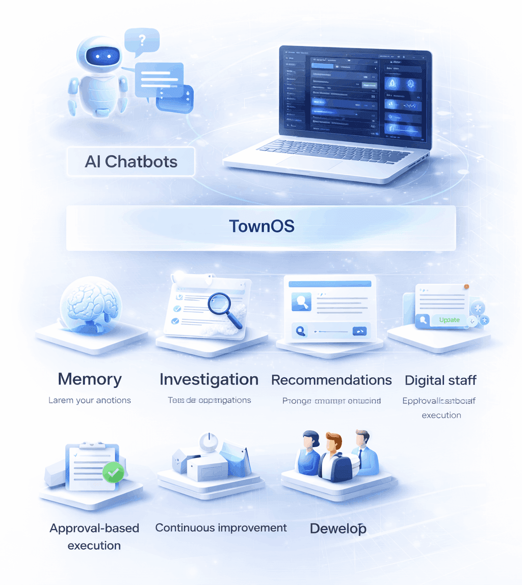 TownOS product visual